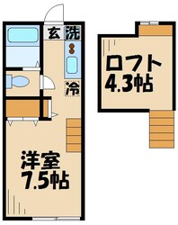 グランエッグス千歳烏山Ａの物件間取画像